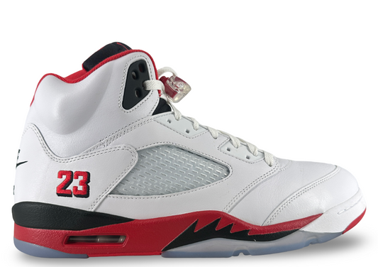 Jordan 5 Retro Fire Red Black Tongue (2025)