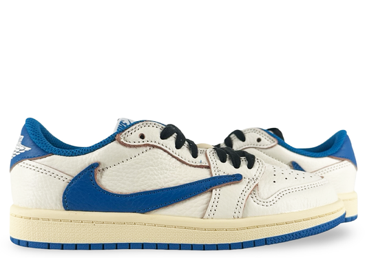 Jordan 1 Retro Low OG SP Fragment x Travis Scott Sail Military Blue (PS)