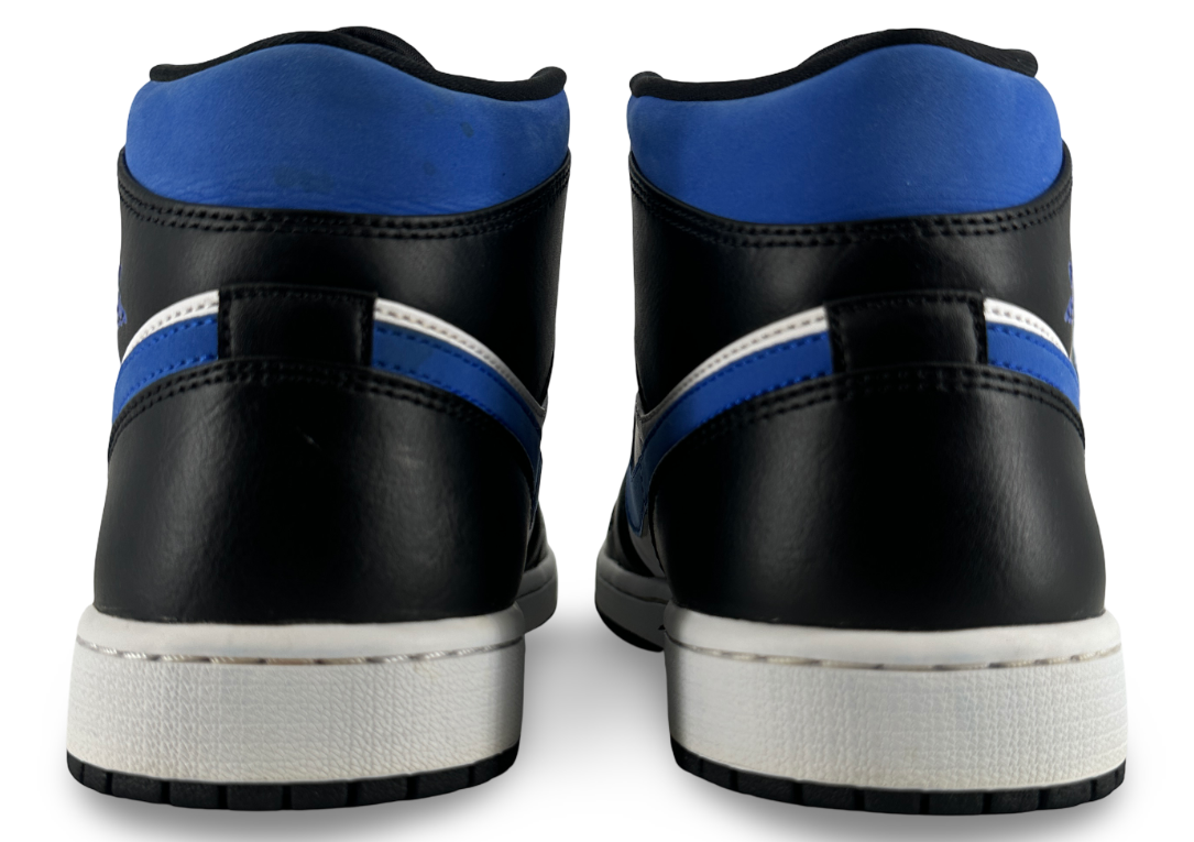Jordan 1 Mid White Black Racer Blue