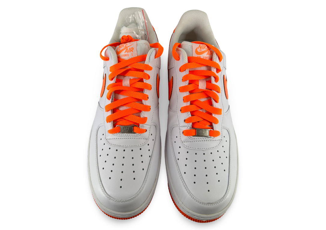 Nike Air Force 1 Low White Total Orange Neon Swoosh