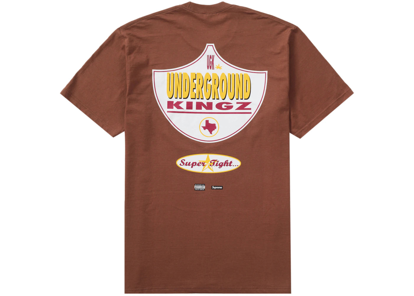 Supreme UGK Super Tight Tee Brown