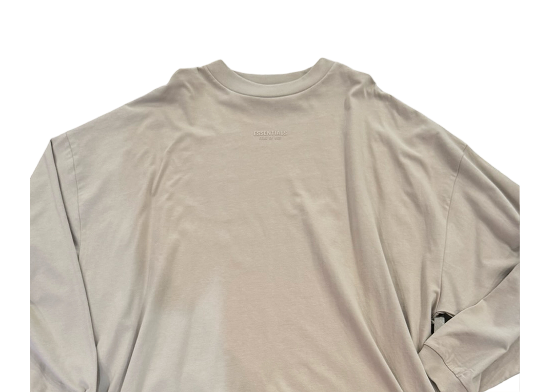 Fear of God Essentials L/S Tee Silver Cloud