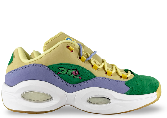 Reebok Question Low BBC Ice Cream Running Dog Yellow Green