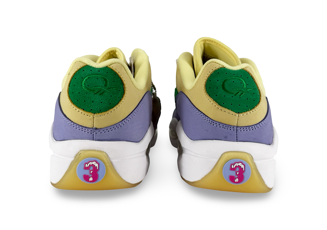 Reebok Question Low BBC Ice Cream Running Dog Yellow Green