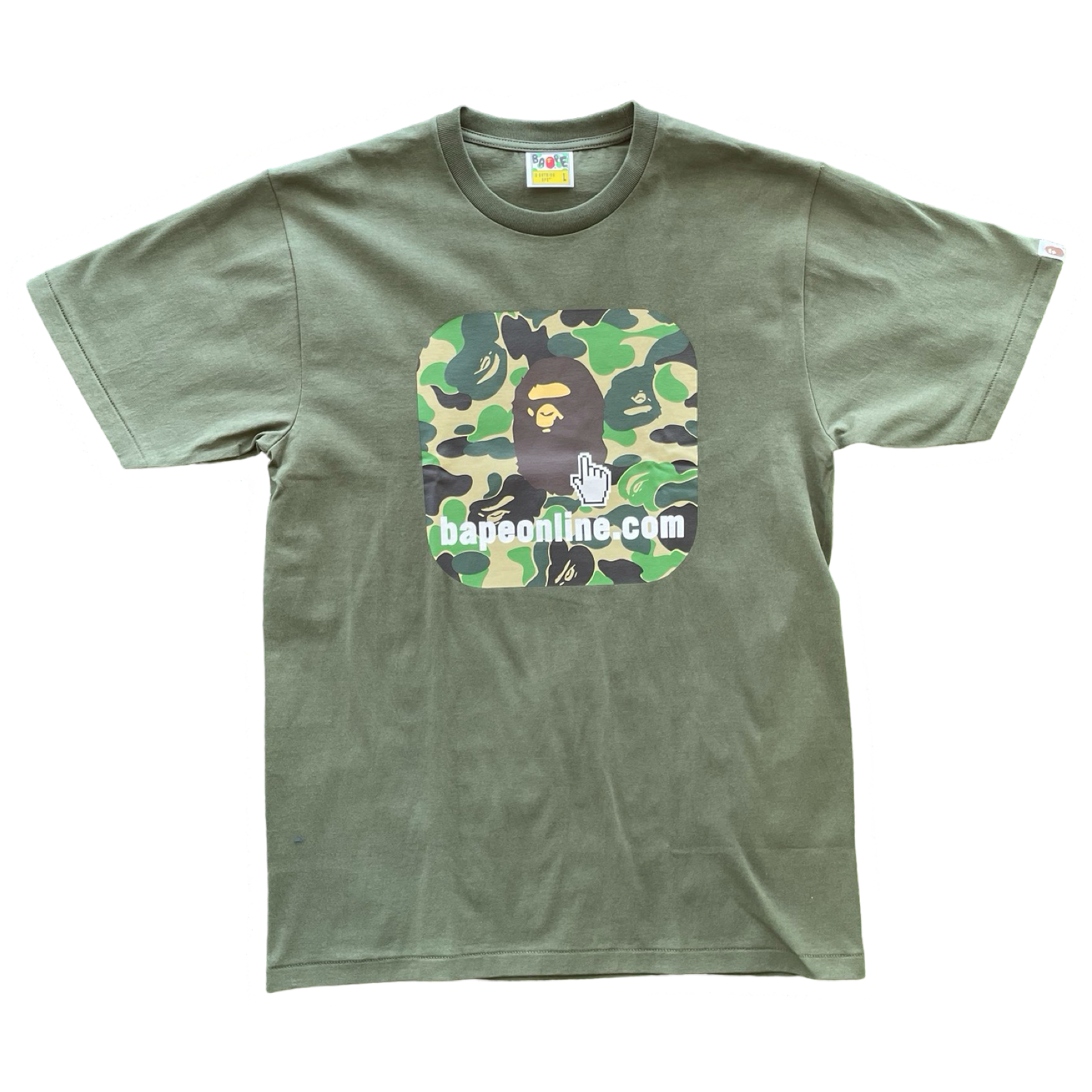 ABC CAMO BAPE ONLINE TEE GREEN