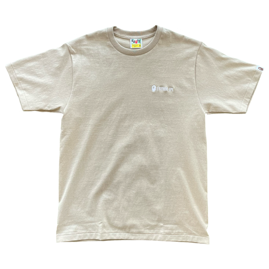 BAPE SMALL LOGO TEE TAN