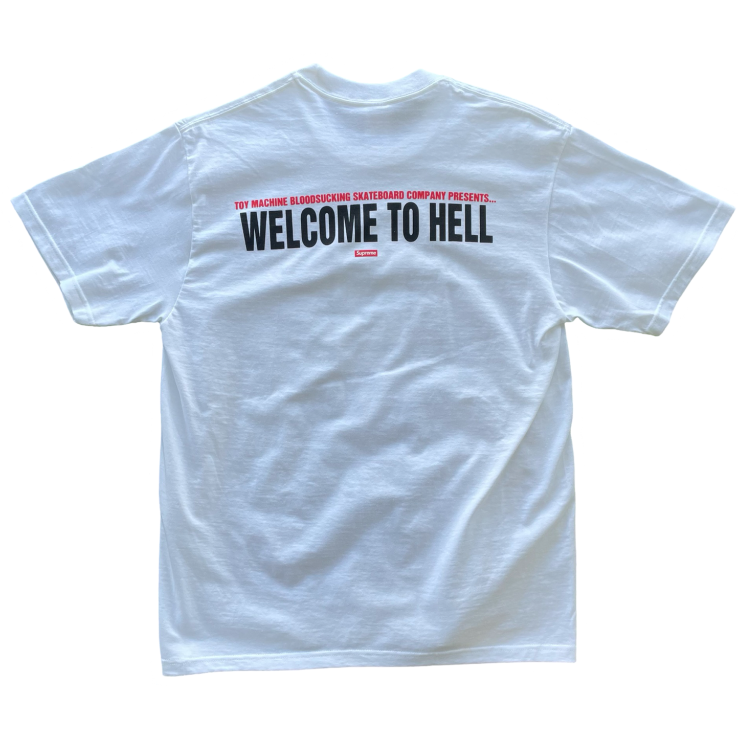 Supreme Toy Machine Welcome To Hell Tee White