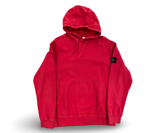 Stone Island Hooded Sweatshirt Red