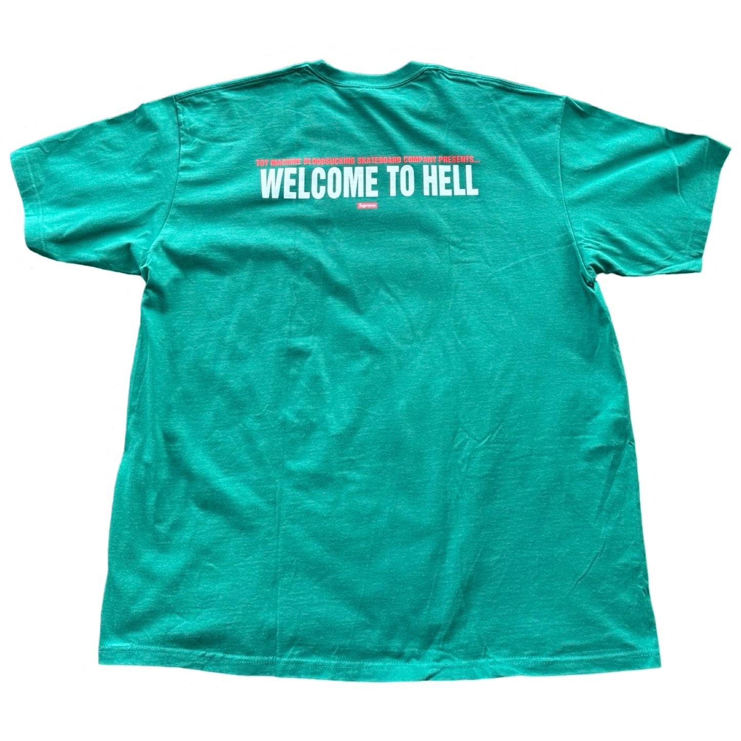 Supreme Welcome to Hell Tee Green