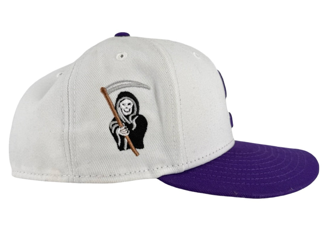 Supreme New Era Reaper S Logo 59Fifty Fitted Hat White