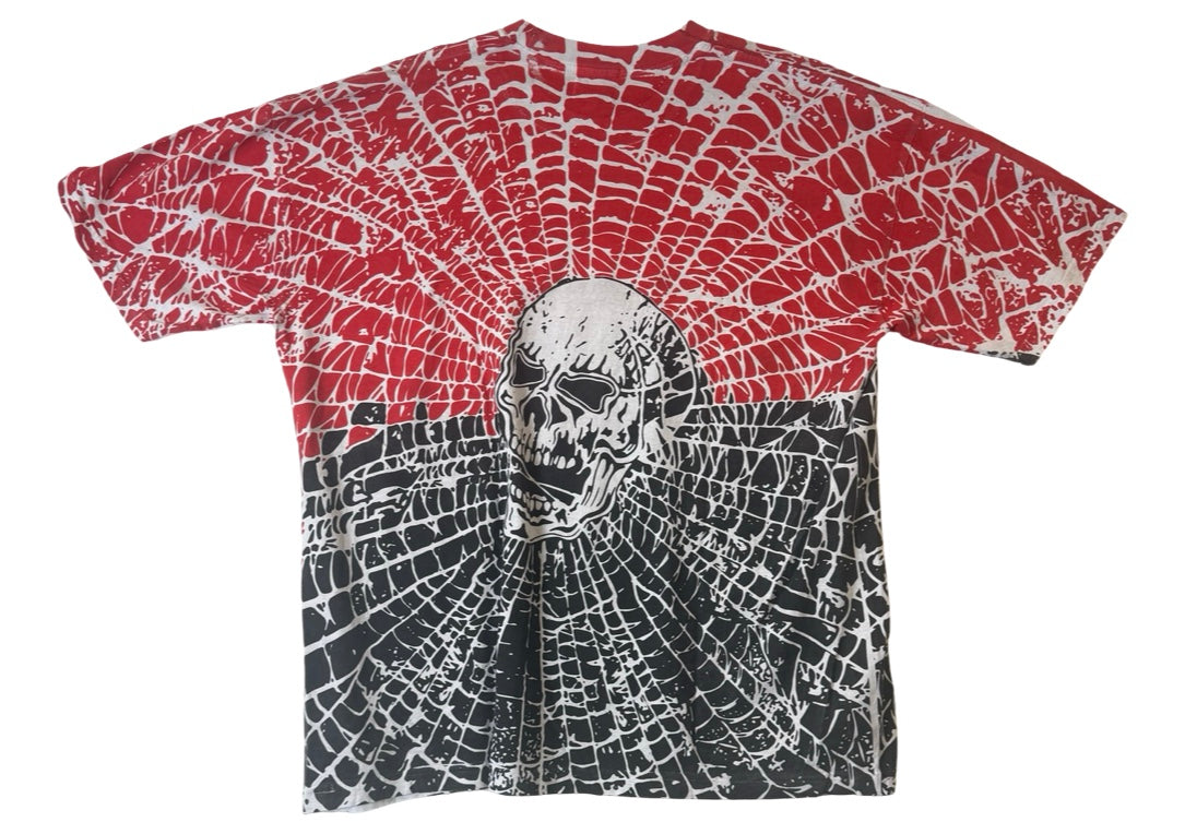 Warren Lotas Spider Web Skull T-Shirt