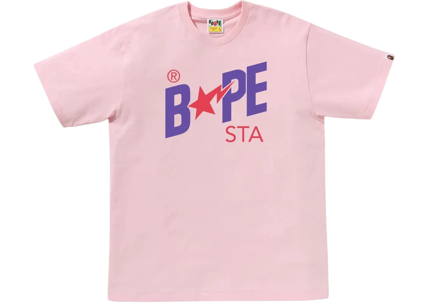 BAPE Colors Sta Tee Tee Pink