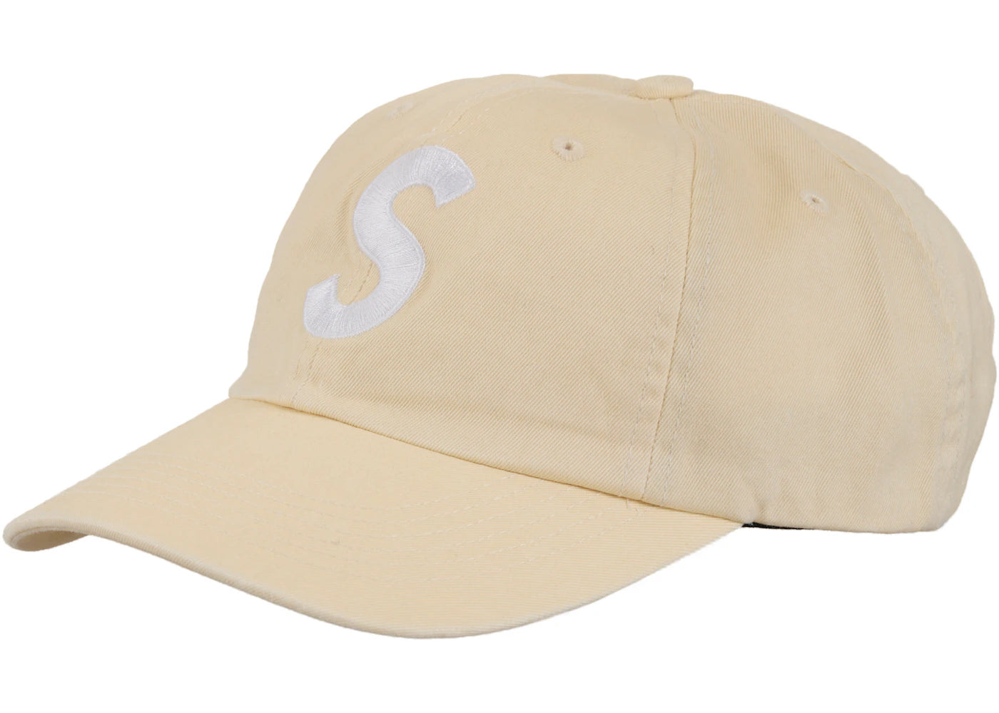 Supreme Pigment Coated S Logo 6-Panel Light Tan