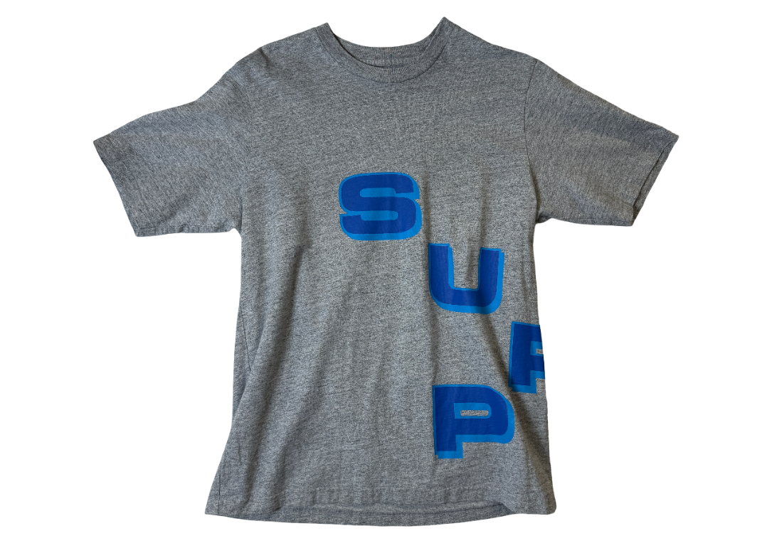 Supreme Stagger Tee Heather Grey