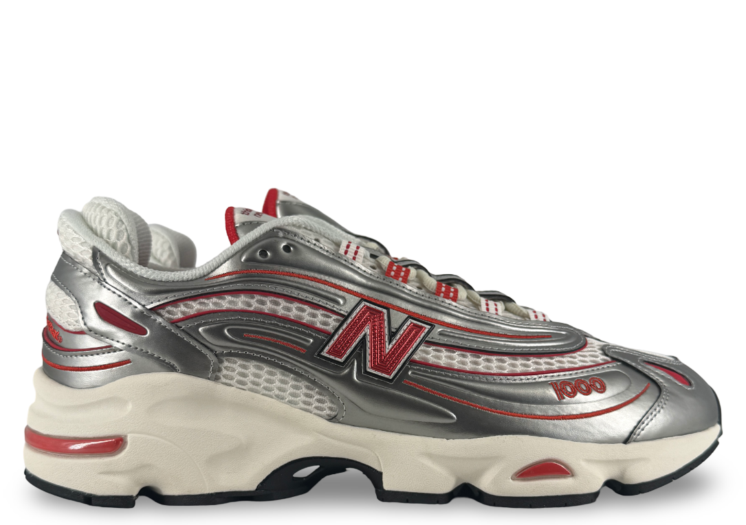 New Balance 1000 thisisneverthat Metallic Silver Red