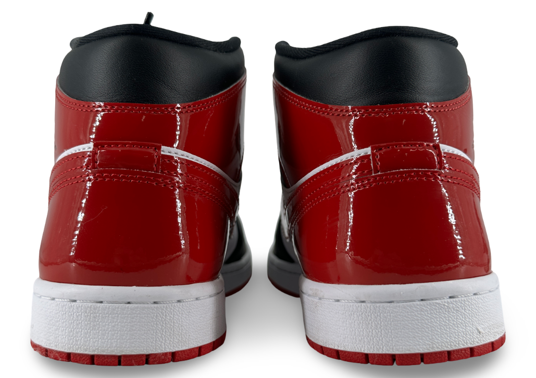 Jordan 1 Mid SE Patent Bred Toe