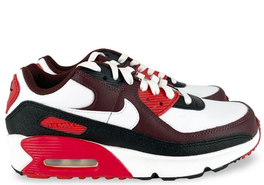Nike Air Max 90 Burgundy Crush Black University Red White (GS)