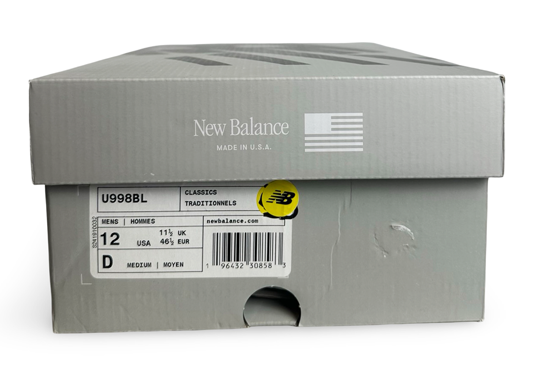New Balance 998 MiUSA Black Silver