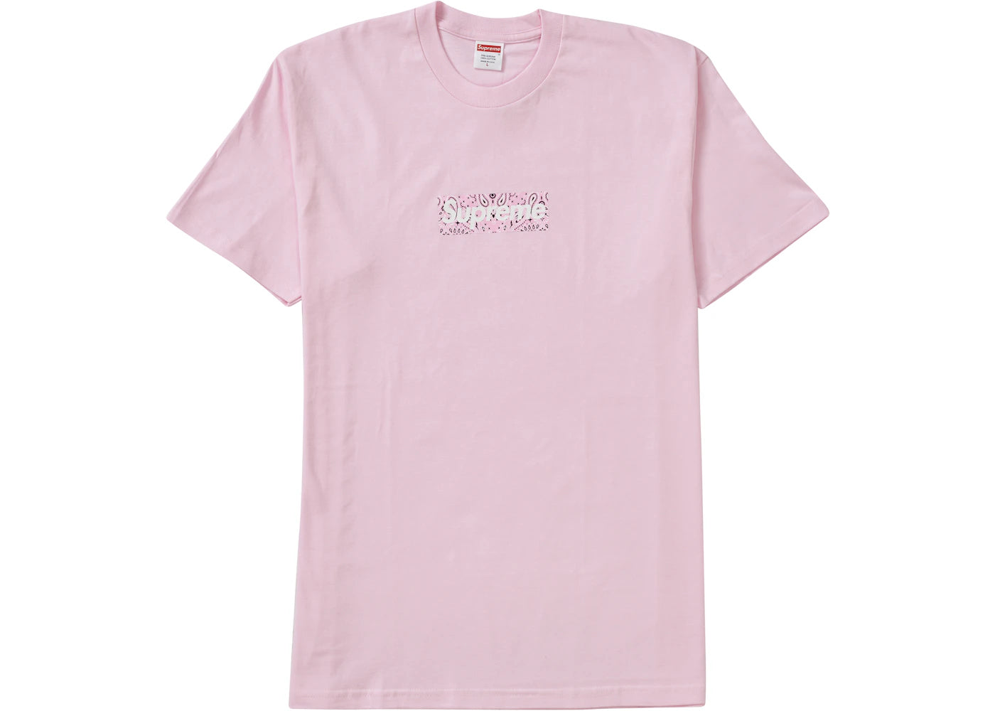 Supreme Bandana Box Logo Tee Light Pink