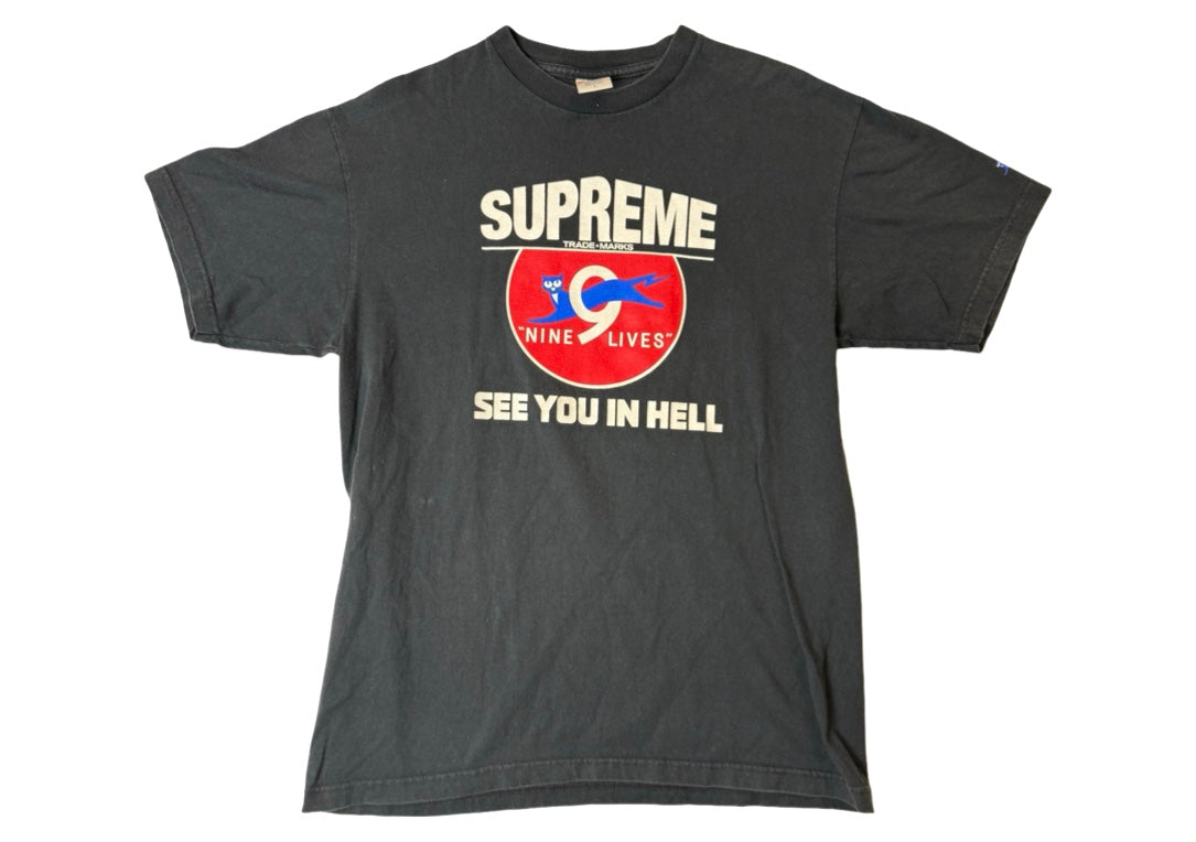 Supreme Nine Lives Tee Black