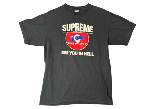 Supreme Nine Lives Tee Black