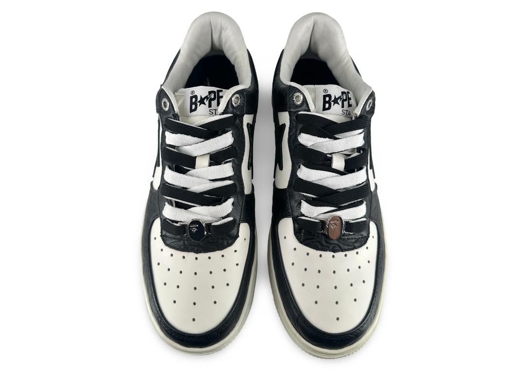 A Bathing Ape Bape Sta #4 Line Camo White Black