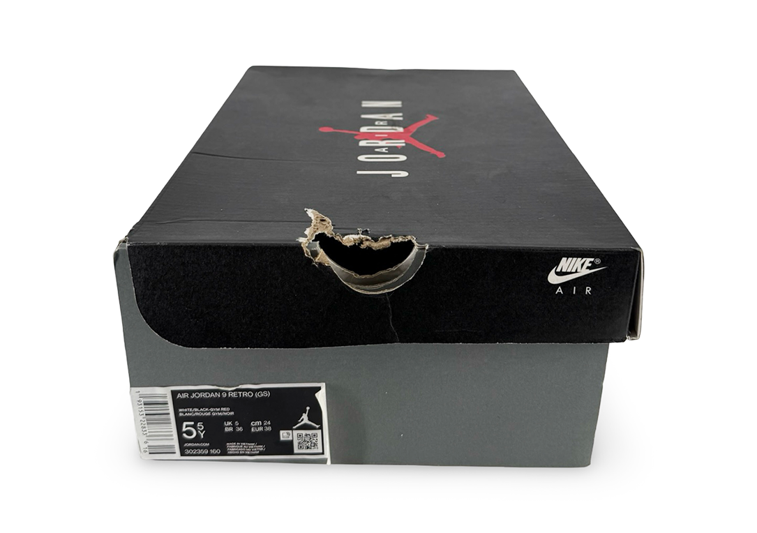 Jordan 9 Retro White Gym Red (GS)