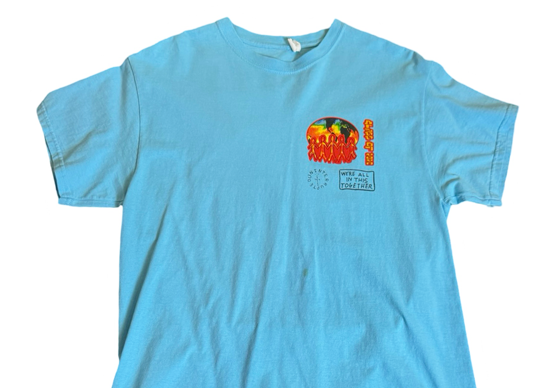 Cactus Jack World Tee Light Blue (WORN)