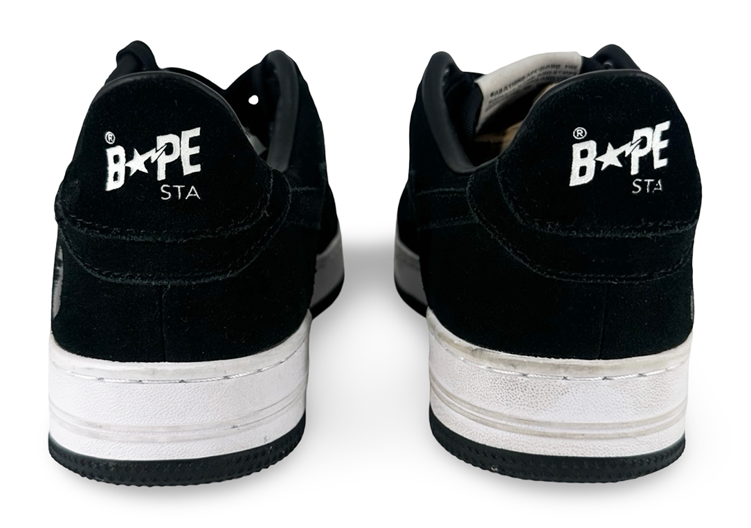 A Bathing Ape Bape Sta Black Seude