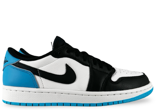 Jordan 1 Retro Low OG Black Dark Powder Blue (Women's)