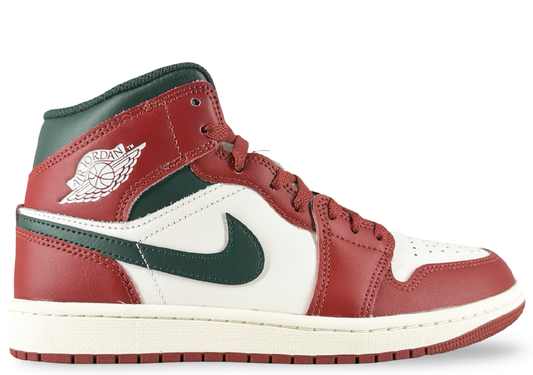 Jordan 1 Mid Redstone Midnight Green
