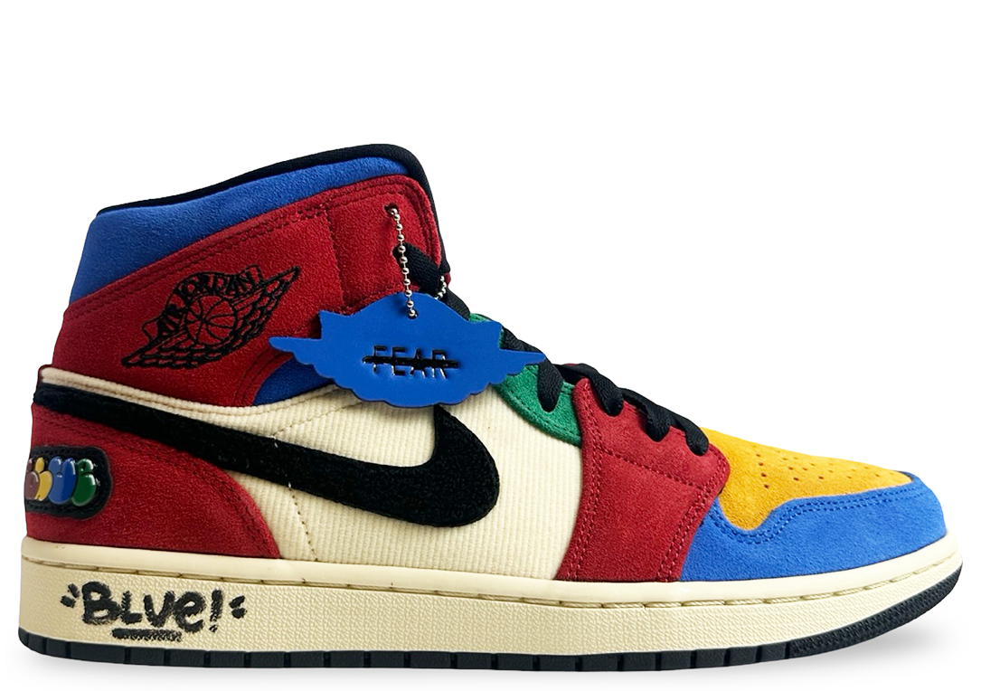 Jordan 1 Mid SE Fearless Blue the Great (SIGNED BOX/SHOES)