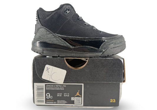 Jordan 3 Retro Black Cat (2025) (TD)