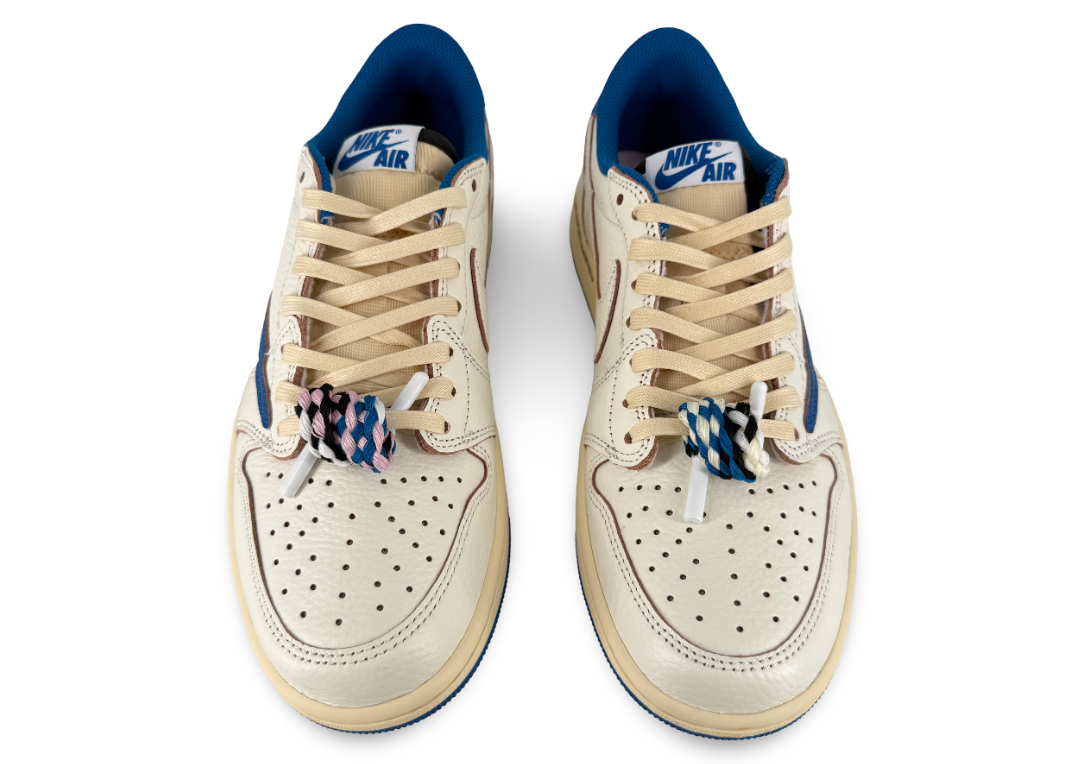 Jordan 1 Retro Low OG SP Fragment x Travis Scott Sail Military Blue
