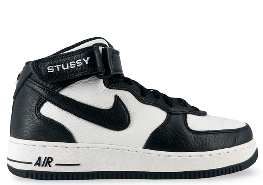 Nike Air Force 1 Mid Stussy Light Bone Black