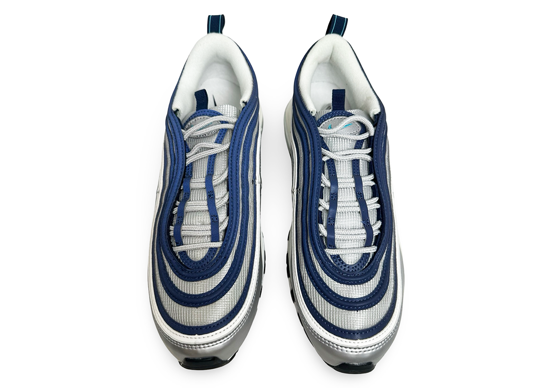 Nike Air Max 97 Metallic Silver Chlorine Blue
