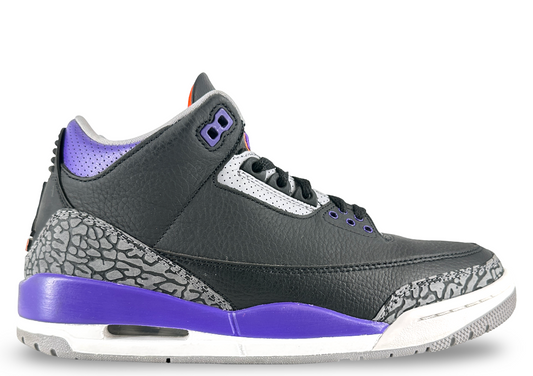 Jordan 3 Retro Black Court Purple