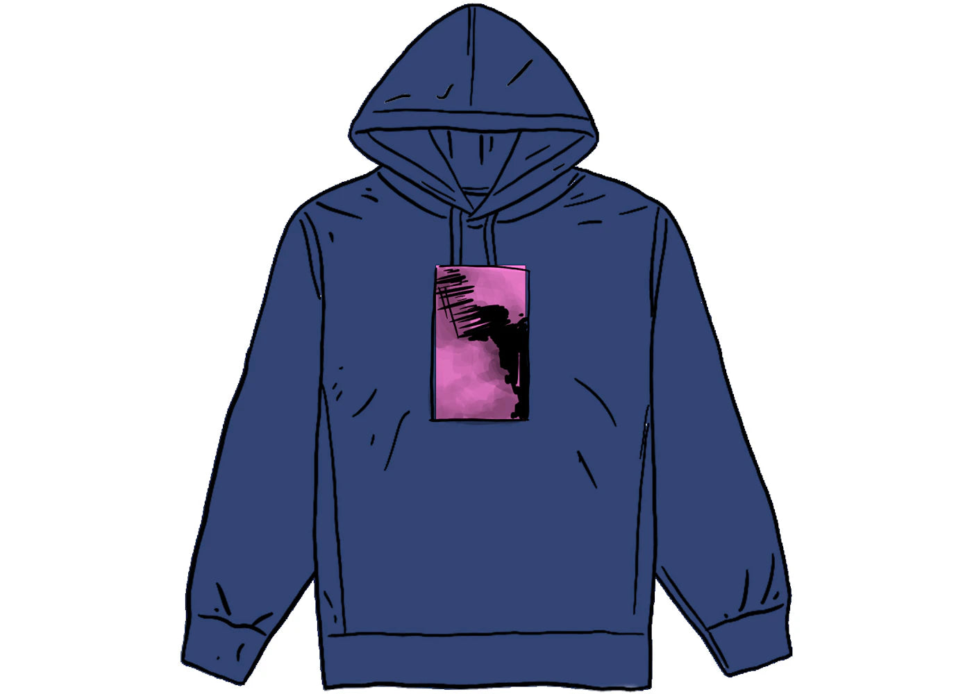Supreme My Bloody Valentine Hooded Sweatshirt Washed Navy