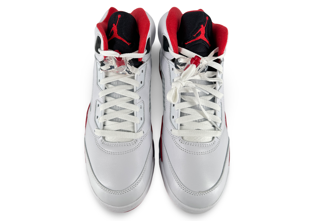 Jordan 5 Retro Fire Red Black Tongue (2025)