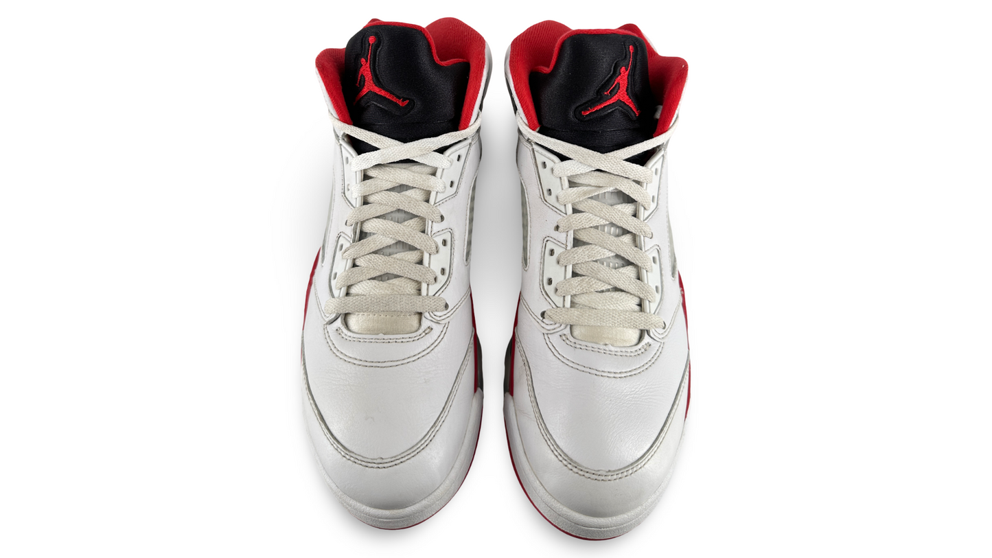 Jordan 5 Retro Fire Red Black Tongue (2025)