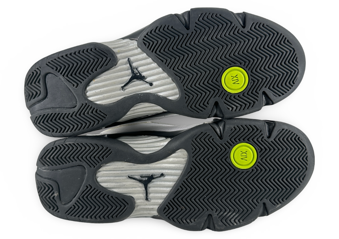 Jordan 14 Retro White Chartreuse