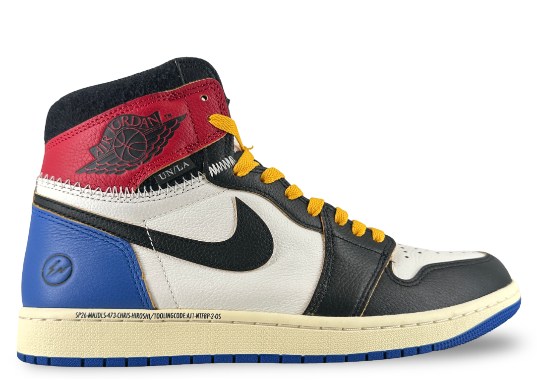 Jordan 1 Retro High OG SP Fragment x Union LA Varsity Red Sport Royal