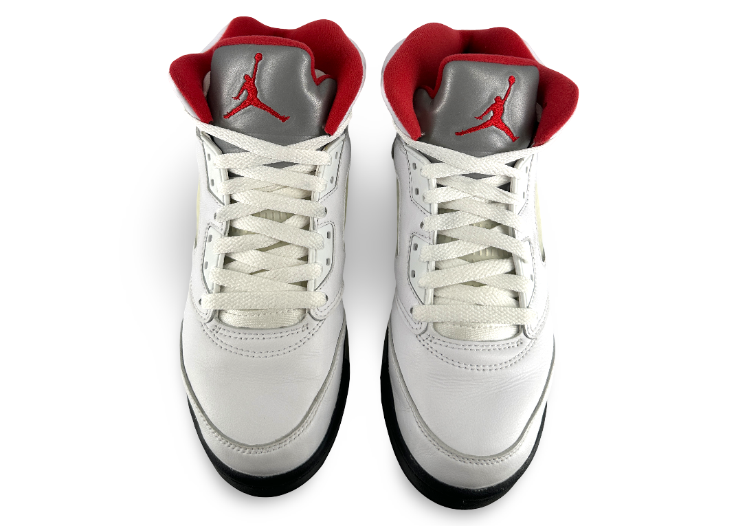 Jordan 5 Retro Fire Red Silver Tongue (2020) (GS)