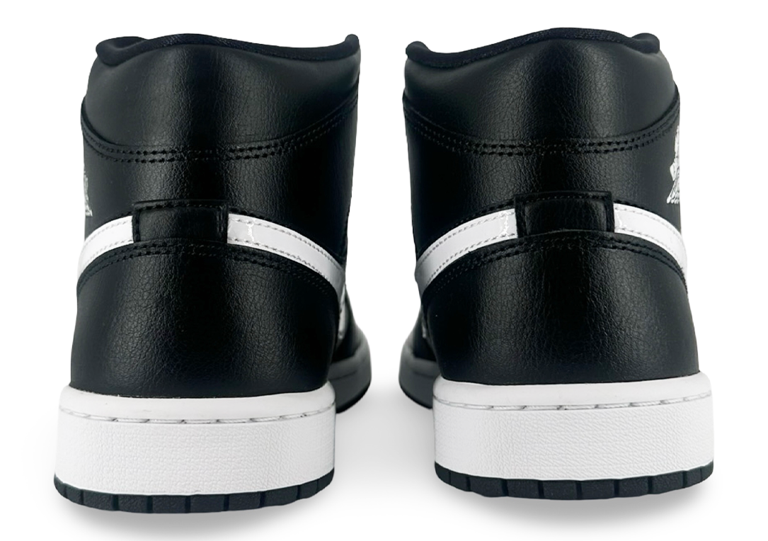 Jordan 1 Mid Black White (Womens)