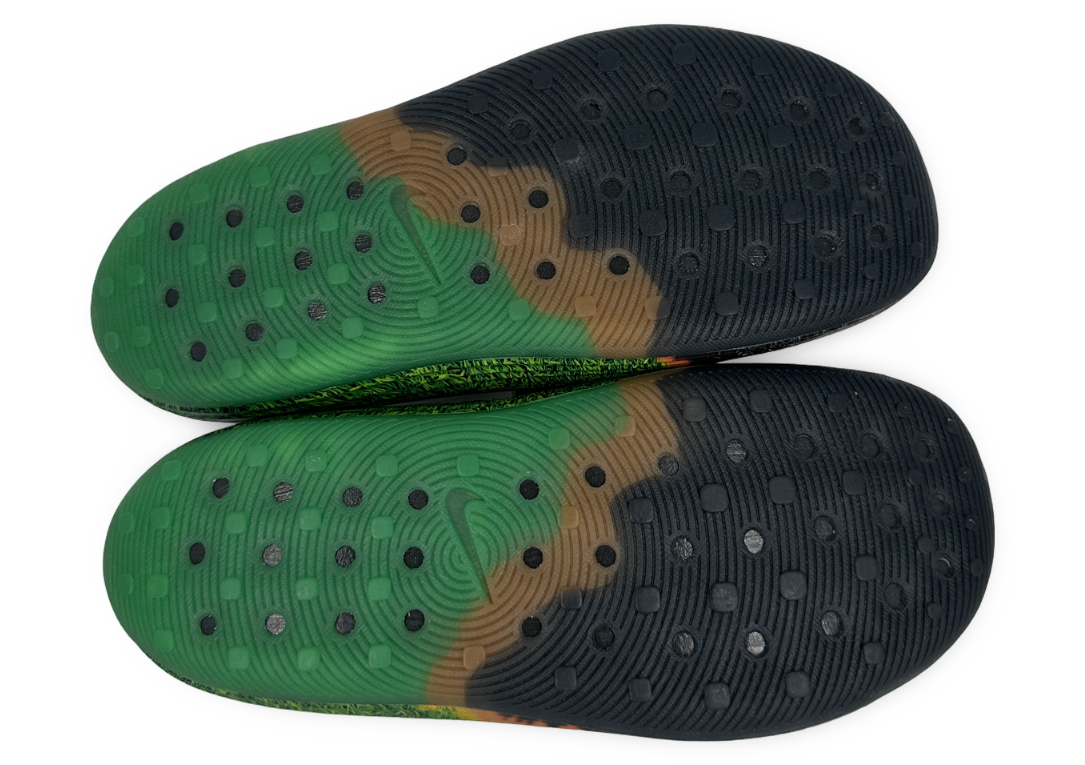 Nike ReactX Rejuven8 Slide.SWOOSH Touch Grass Dark Smoke Grey Kelly Green