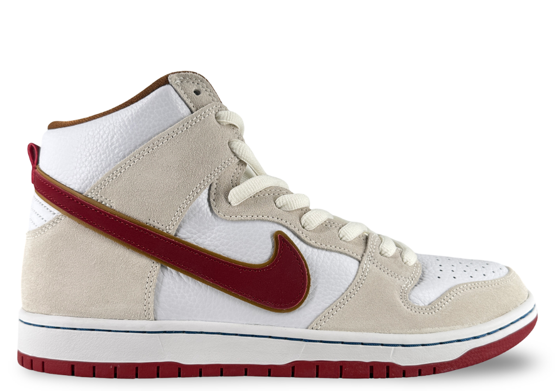 Nike SB Dunk High Sail Bright Crimson