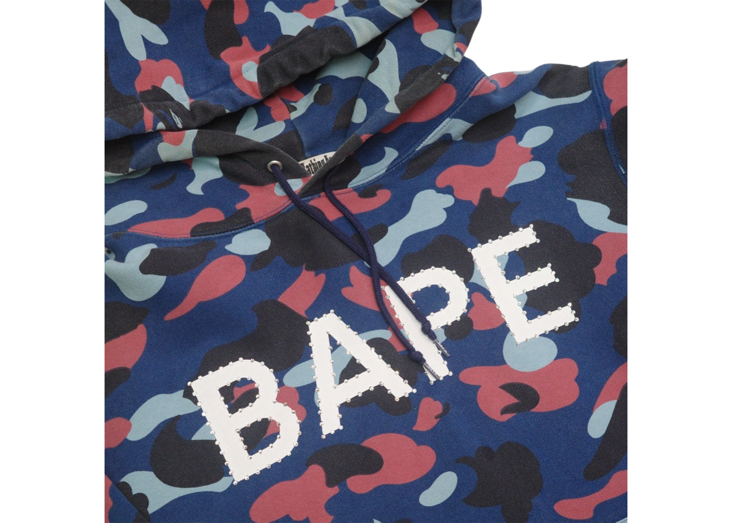 BAPE Multi Color Camo Swarovski Bape Pullover Hoodie