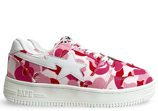 A Bathing Ape Bape Sta Low ABC Camo 20th Anniversary Pink