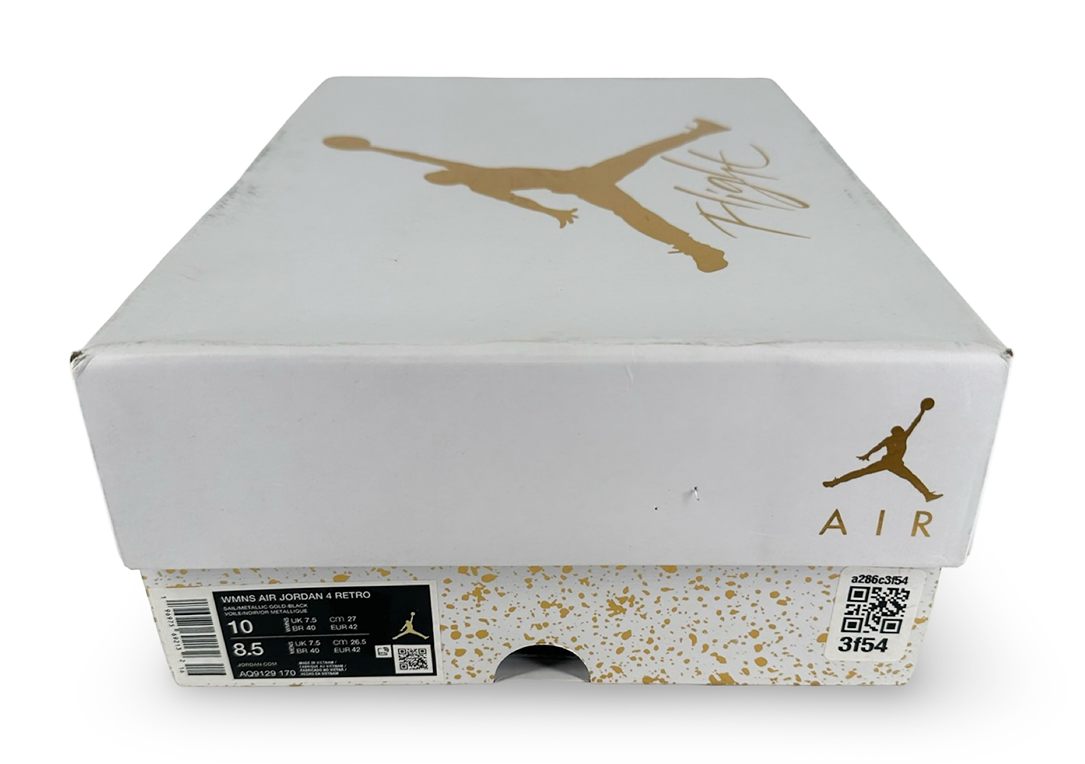 Jordan 4 Retro Metallic Gold (Women's)