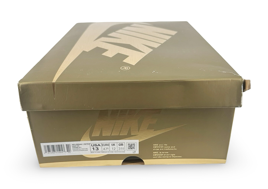 Jordan 1 Retro High OG Black Metallic Gold